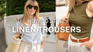 HOW TO STYLE LINEN TROUSERS | Classy outfit ideas 2022