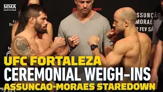 UFC Fortaleza: Raphael Assuncao vs. Marlon Moraes Weigh-In Staredown - MMA Fighting