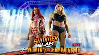 WWE Raw Sasha Banks vs Charlotte Flair.      Woman's Championship Highlights.