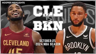 Cleveland Cavaliers vs Brooklyn Nets Full Game Highlights | Oct 25 | 2024 NBA Season