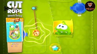 Cut the Rope Remastered: Level 1-16 Yellow+Blue Stars Gameplay Walkthrough #Shorts