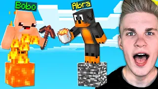 TO KONIEC BOBO i JEGO WYSPY… na JEDNYM BLOKU w Minecraft! 😈