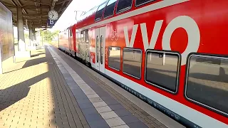 Bahnverkehr Riesa Bahnhof RE 50 von Leipzig Hauptbahnhof Riesa Dresden Hbf DB Regio Südost