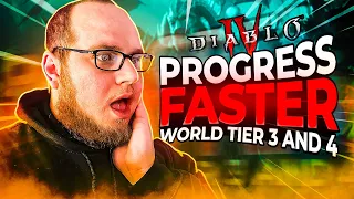 How to fast progress to World Tier 3 and 4 | Diablo 4