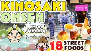 Kinosaki Onsen Japan Street Food Travel Vlog / Tattoo Friendly Onsen