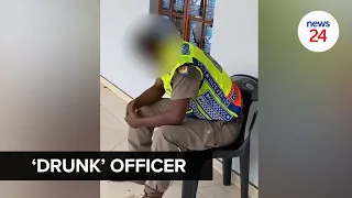 WATCH | Investigation launched after 'drunk' traffic officer stumbles into Mpumalanga hardware store