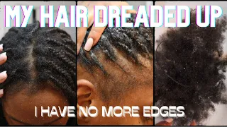 OMG MY EDGES ARE GONE!! Taking down 4 month old knotless braids | I ruined my hair | WELCOME2PARIS