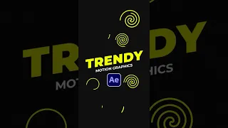 Create Trendy Motion Graphics in After Effects #tutorial