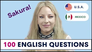 100 English Questions with Sakura | English Interview with a model in Korea