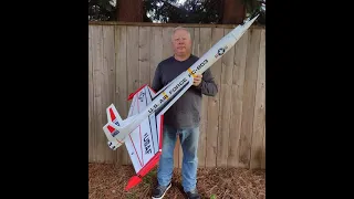 Highpower Estes Interceptor Upscale for R/C Rocket glider recovery