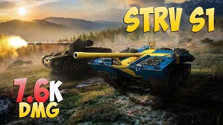 Strv S1 - 3 Kills 7.6K DMG - Mount of snipers! - World Of Tanks