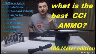 Best CCI Ammo? 100 Meters accuracy test