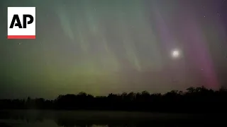 Northern lights dance over Minnesota