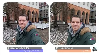 Insta360 Ace Pro vs DJI Osmo Action 4 • Side-by-Side Comparison • Poland • January 2024 • Video Test
