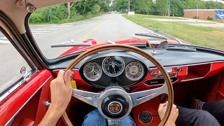 1956 Alfa Romeo Giulietta Sprint Veloce - POV Test Drive by Tedward (Binaural Audio)