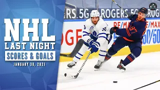 NHL Last Night: All 72 Goals and NHL Scores on January 30, 2021