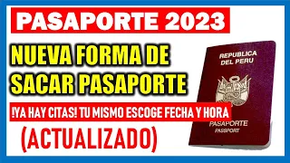 Nueva forma para sacar pasaporte en Perú 2023 |Tú mismo escoge fecha y hora súper rápido y fácil