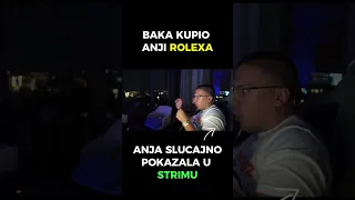 BAKA ANJI KUPIO ROLEXA!? Slucajno ga pokazala na strimu. #bakaprase #anjabla #balkan #shorts