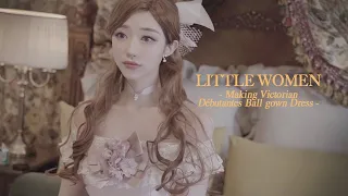 Making 1860s victorian ball gown dress! Movie 'Little women' style photoshooting  l DDSAIDA