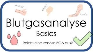 Blutgasanalyse (BGA) Basics - Überblick arteriell, venös, kapillär - Teil 1