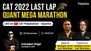 CAT 2022 | Last Lap QA Mega Marathon | QA Practice Session | CAT Exam Preparation