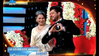 Shahrukh Khan unleashes his charisma with the iconic Sharmila Tagore at the Lux Golden Rose Awards