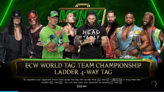 Full Match - 4-Way Ladder ECW World Tag Team Championship Match Gameplay || WWE 2K22