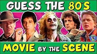 Guess the "80s MOVIES BY THE SCENE" QUIZ! 🎬 | CHALLENGE/ TRIVIA