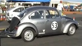 Opel Kadett GSI Vs. VW Beetle Drag Race