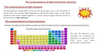 PERIODIC TABLE PART-I (Origin of Elements)