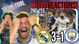 🚨LIVE FAN REACTION: Real Madrid ELIMINATE Manchester City (6-5) to REACH Champions League FINAL!