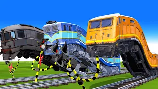 【踏切アニメ】あぶない電車 TRAIN VS POLICE TRAIN【カンカン】踏切 Fumikiri Railroad Crossing Animation #1