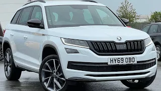 HY69OBO Skoda Kodiaq 2.0TDI SportLine 4x4 DSG Moon White Metallic