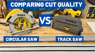 Track Saw vs. Circular Saw // Comparing Quality of Rip and Cross Cuts