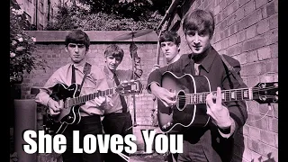 She Loves You backing track