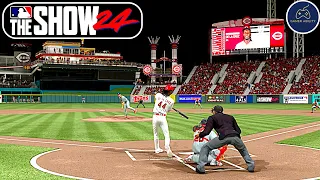 MLB The Show 24 Gameplay Reds vs Nationals FULL GAME (Xbox Series X)