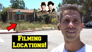 Visiting "BIG BUSINESS" Both HOMES-- Laurel and Hardy Filming Locations!!