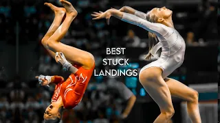 Stuck Landing Compilation | SATISFYING Gymnastics Skills