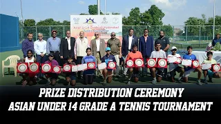 Prize Distribution Ceremony of Asian Under 14 Grade A Tennis Tournament || Secunderabad Club