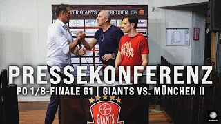 Die Pressekonferenz | BAYER GIANTS Leverkusen vs. FC Bayern Basketball II | Playoffs | ProB 2023/24