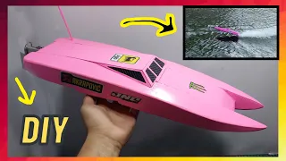 Cách Làm Cano 2 thân mạnh khủng khiếp - How to make rc boat Catamaran !!!