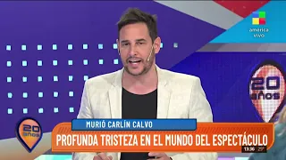 Conmoción en el mundo del espectáculo por la muerte de Carlín Calvo