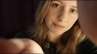 ASMR - Face Attention for Relaxation & Sleep (no talking, crinkly sounds, inaudible whispers)