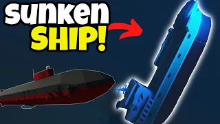 Exploring Ship I SUNK With My Research Submarine In Stormworks!
