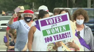 Beaufort County women march on 100th anniversary of women's suffrage movement