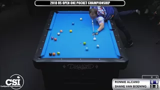 2018 US Open One Pocket Championship: Shane Van Boening vs Ronnie Alcano (Final Match)
