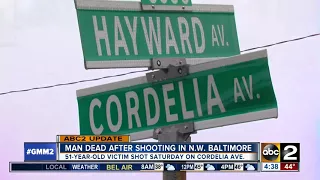 Man killed in northwest Baltimore Saturday evening