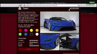 GTA 5 Online | New DLC car Tyrant price!