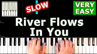 Yiruma - River Flows In You - Piano Tutorial Easy SLOW