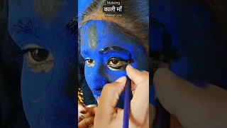 काली माँ //Makeing kali ma look// #makeup #kali #dance #minivlog #shortvideo #shorts #makeuptutorial